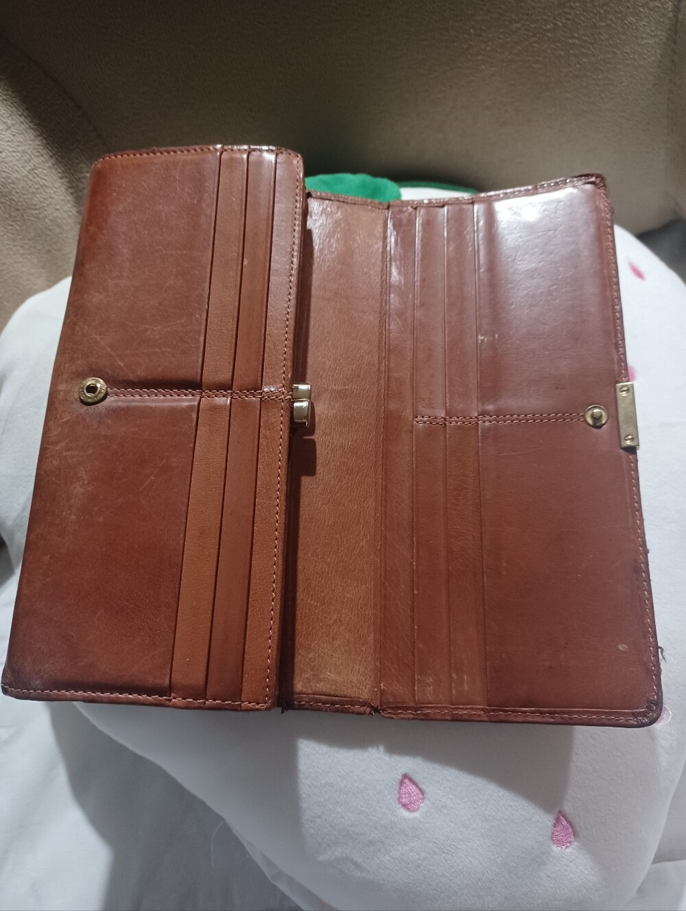 Vtg Coach Lexington Leather Long Continental Wallet with Gold Plaque - Picture 8 of 12